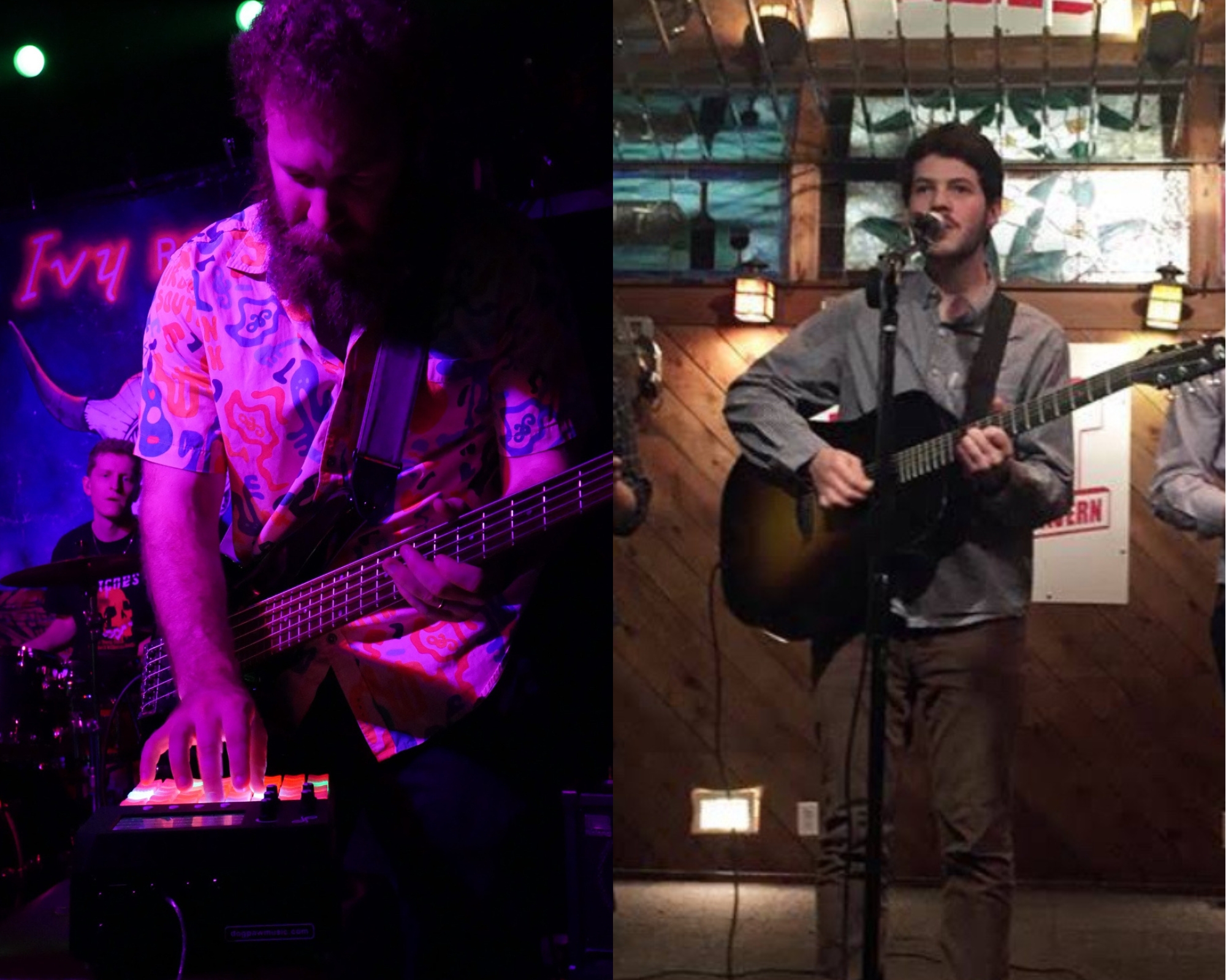 Bill Bartke-Croughan and Trevor Hoffman, the creators of Dog Paw, performing live