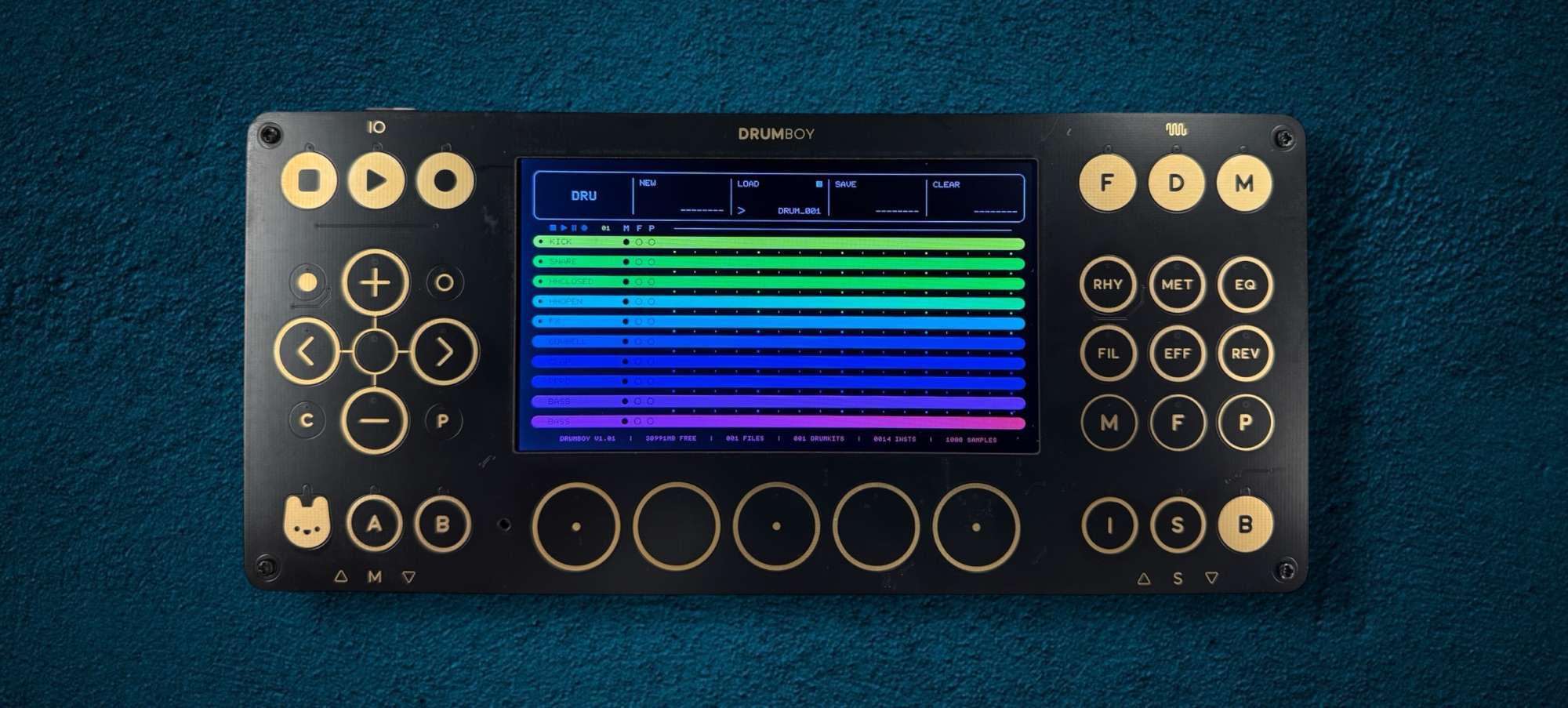 The main interface of the Drumboy