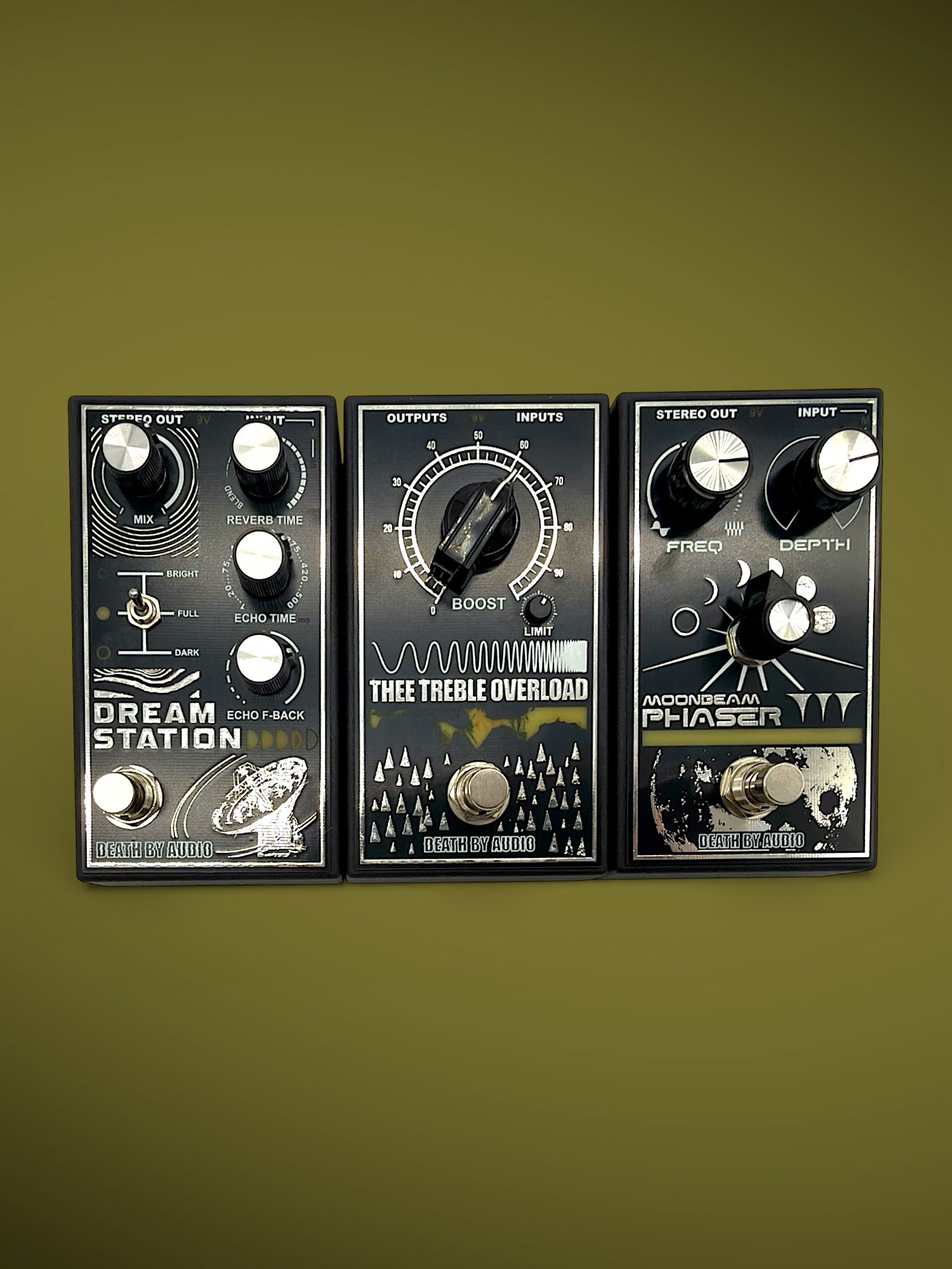 Death By Audio The Destroyer Series Dream Station Thee Treble Overload Moonbeam Phaser