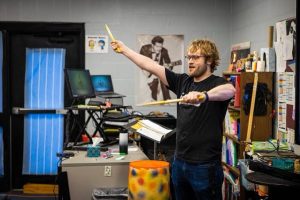 Billy Prosise aka Ok Housecat teaching his students.