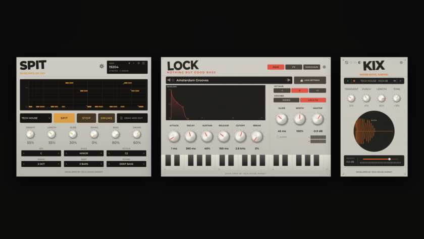 Tech House Market's trio: SPIT, LOCK and KIX